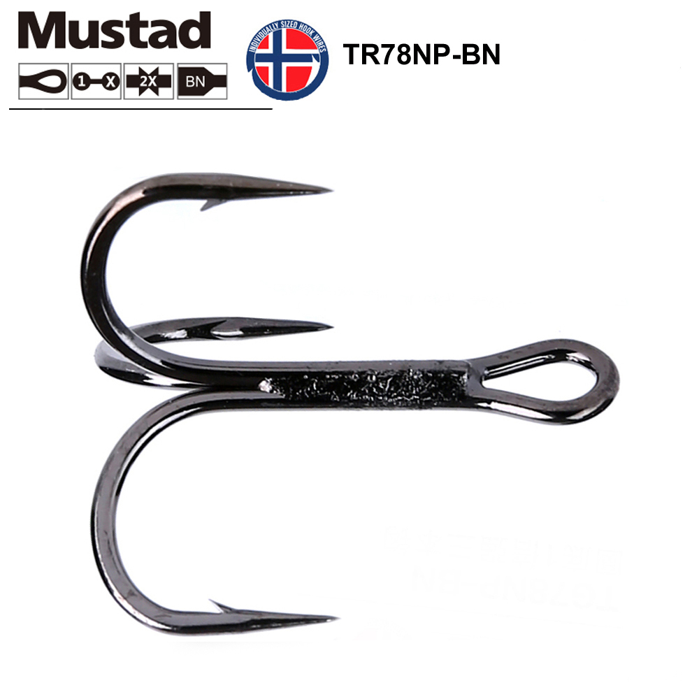 Mustad Tr78 Kvd Elite Round Bend Treble Hook - 1x Strong For Big Species In  Both Fresh-and Saltwater Ultrapoint Treble Hook - Fishhooks - AliExpress