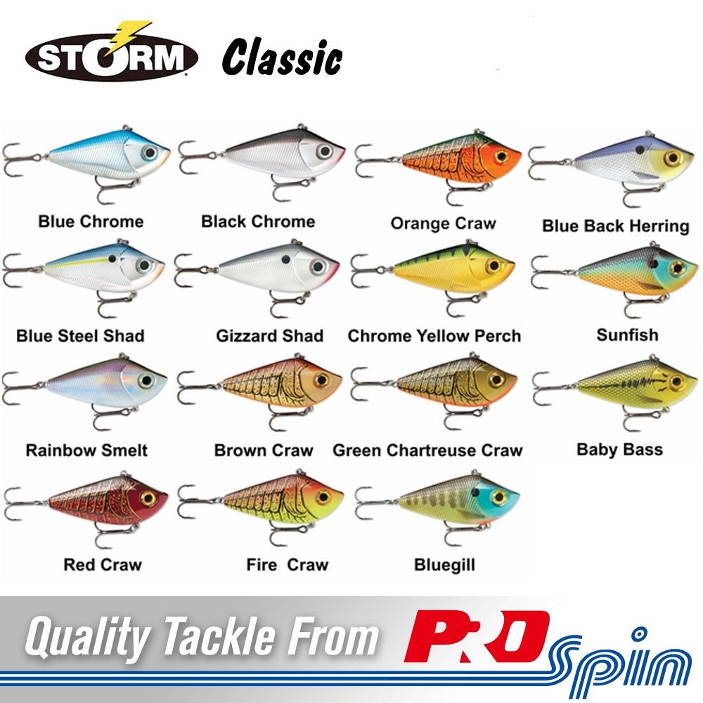 Storm Rockin' Shad Lipless Crankbait VIB Vibe Lure - 7.5cm 23g