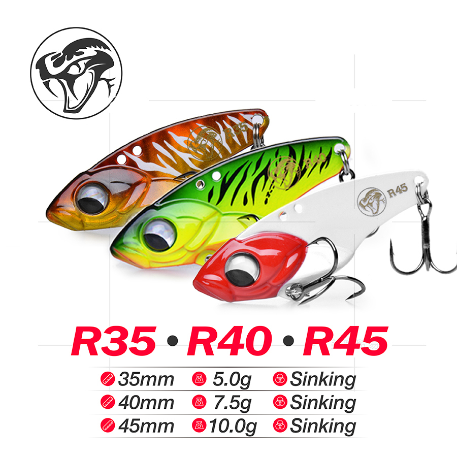 Lurefans R45 Rattlesnake VIB Vibe Lure 45mm