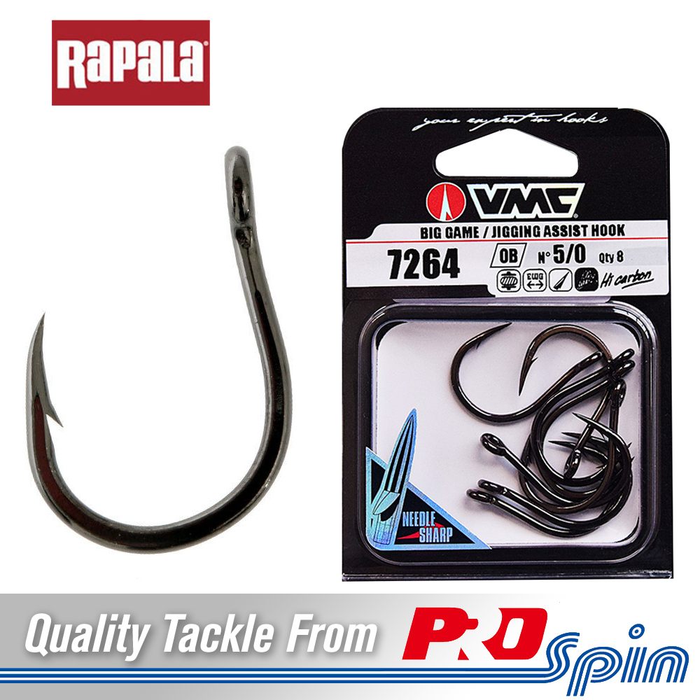 VMC 7264OB Bait Big Game Jigging Assist Hooks