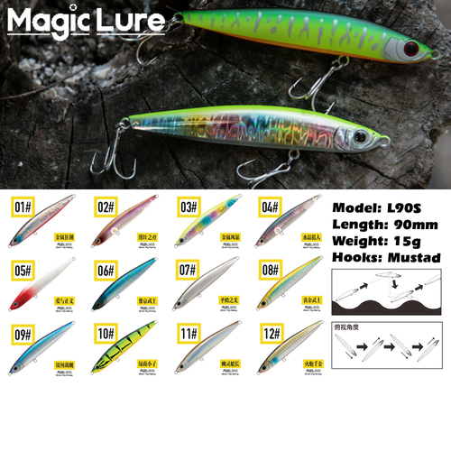 Magic Lure L90S Sinking Pencil Baits 90mm image