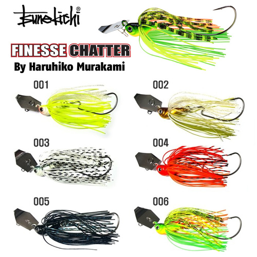 Tsunekichi Finesse Chatterbait Lures - 1/4oz or 3/8oz [Colour Pattern: 01] [Weight: 1/4 oz]