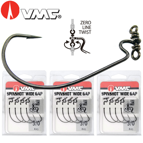 VMC SpinShot Widegap Drop Shot Hooks [Size: 6]