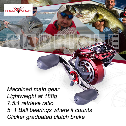 Red Wolf Capriole Baitcast Fishing Reel image
